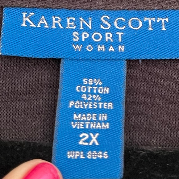 Black button down front shackett. Excellent like new condition smoke/pet free🌸 - Picture 3 of 7